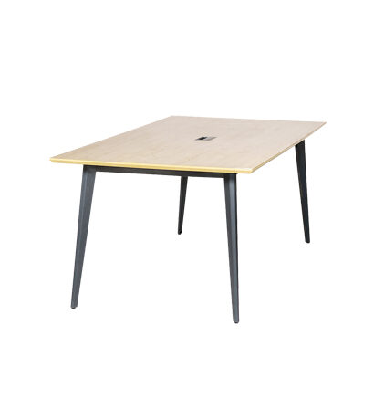 ناقو طاولة اجتماع 200 سم رمادي وودي