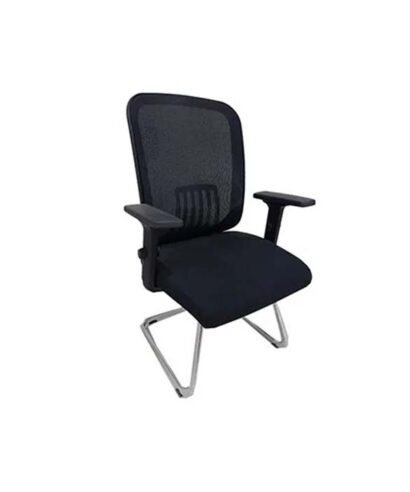 كرسي مكتبي ثابت أسود وودي