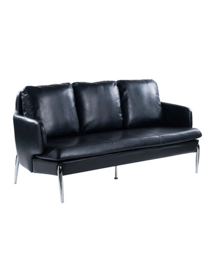 جون كنب مكتبي ثلاثي أسود 184 سم وودي