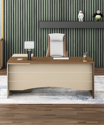 نيو نيرا مكتب 140 سم بني وودي