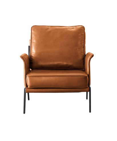 بيلا كنب استقبال مكتبي فاخر فردي برتقالي وودي