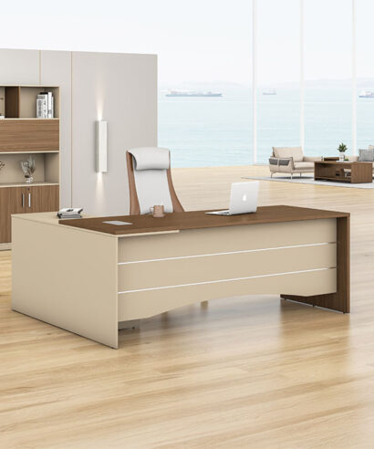 نيو نيرا مكتب 180 سم بني وودي