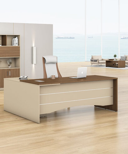 نيو نيرا مكتب 200 سم بني وودي