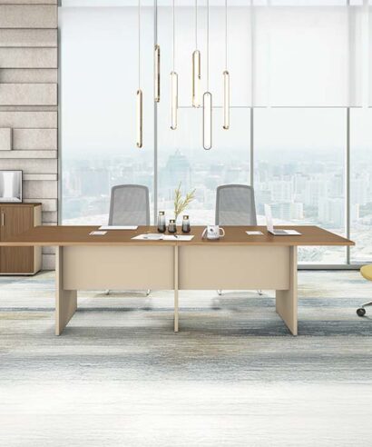 نيو نيرا طاولة اجتماع بني 280 سم وودي