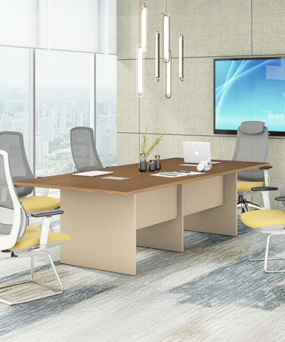 نيو نيرا طاولة اجتماع بني 240 سم وودي