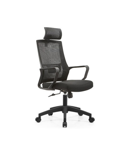 كرسي مكتب شبكي بمسند للرأس وودي