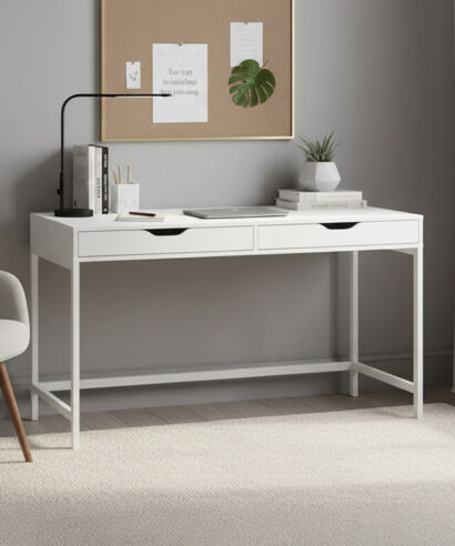 ألبا مكتب منزلي أبيض 100 سم وودي