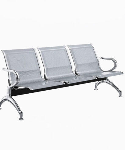 كرسي انتظار ثلاثي 175 سم معدن وودي